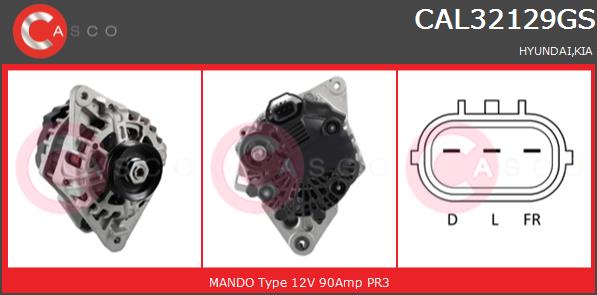 Alternator CASCO CAL32129GS