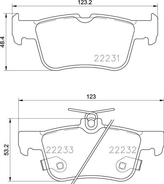 Klocki hamulcowe BREMBO P 24 201