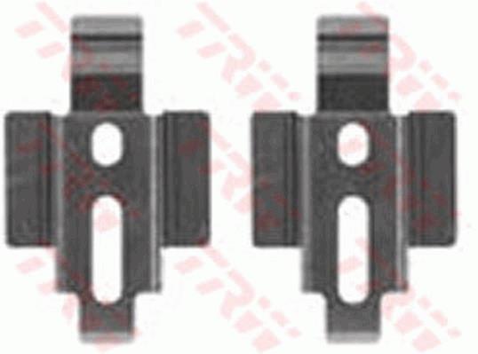 Zestaw akcesoriów montażowych  klocków hamulcowych TRW PFK342