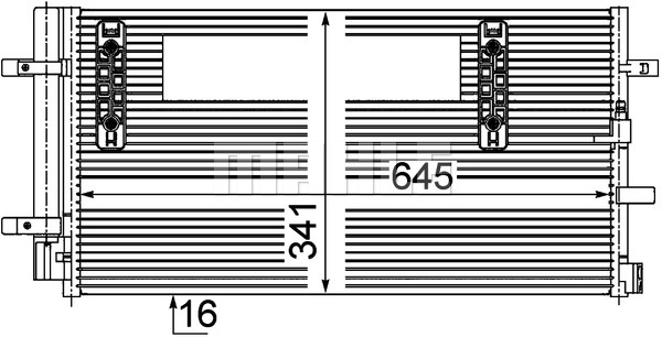 Skraplacz klimatyzacji MAHLE AC 457 000P