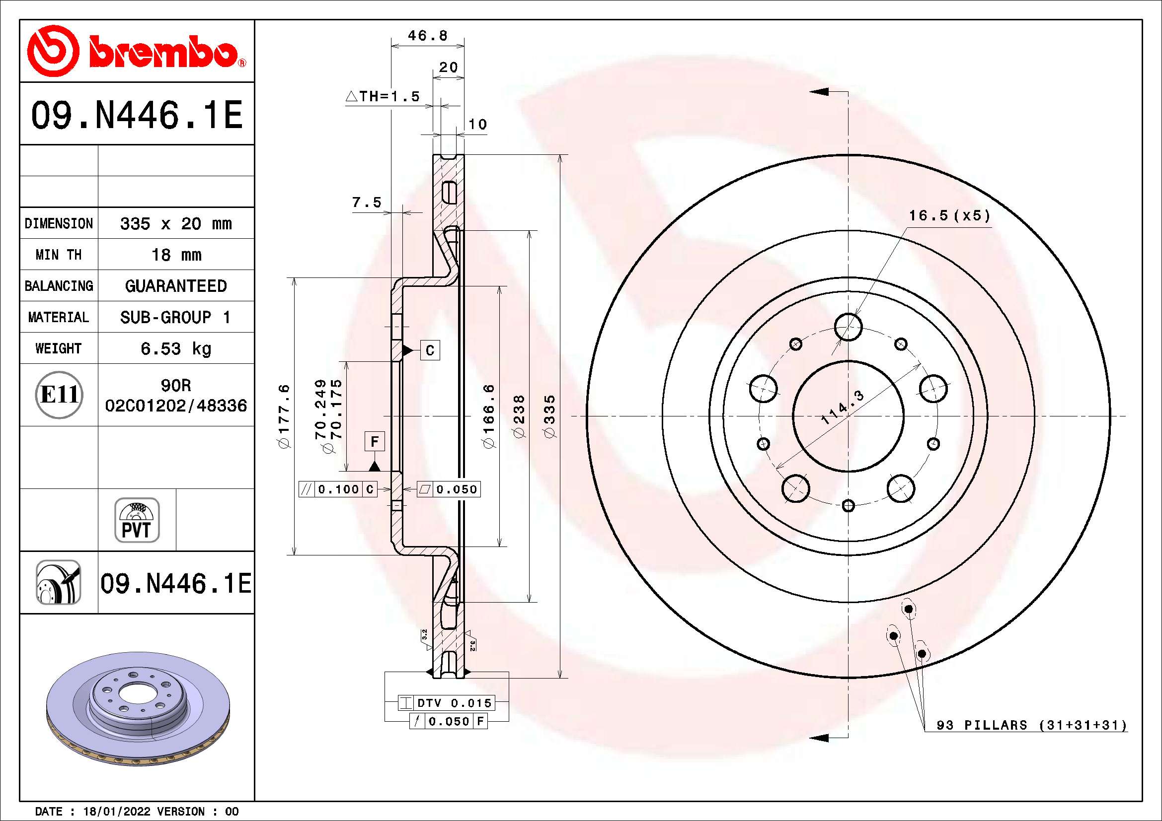 Zestaw do hamulców, hamulce tarczowe BREMBO KT 08 004