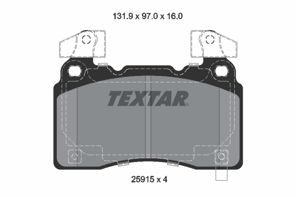 Klocki hamulcowe TEXTAR 2591503