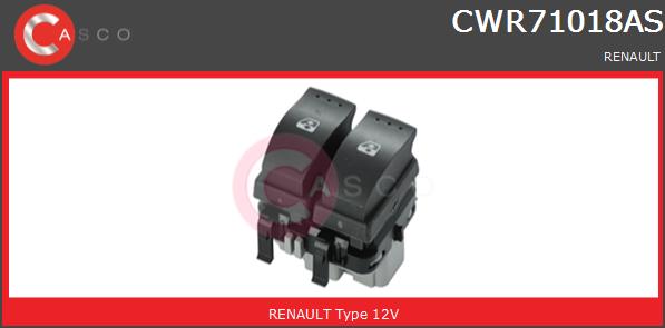 Przełącznik podnośnika szyby CASCO CWR71018AS