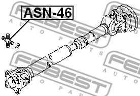 Łącznik wału napędowego FEBEST ASN-46