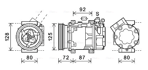 Kompresor, klimatyzacja AVA QUALITY COOLING DNAK429