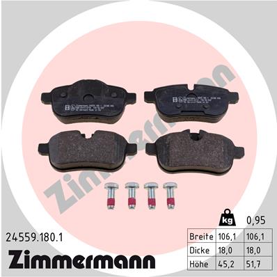 Klocki hamulcowe ZIMMERMANN 24559.180.1