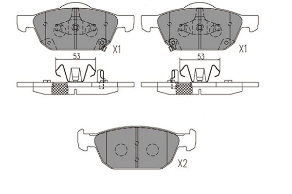 Klocki hamulcowe KAVO PARTS KBP-2067