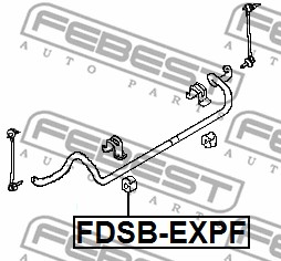 Guma stabilizatora FEBEST FDSB-EXPF