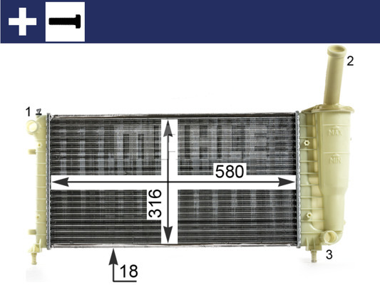 Chłodnica MAHLE CR 1994 000S