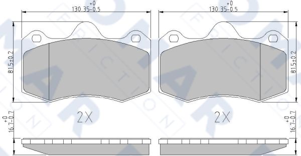 Klocki hamulcowe FOMAR FRICTION FO 245381