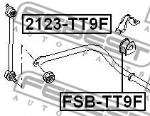 Guma stabilizatora FEBEST FSB-TT9F