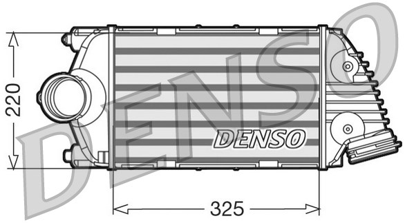 Chłodnica powietrza intercooler DENSO DIT28015
