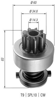Bendiks rozrusznika MAGNETI MARELLI 940113020358