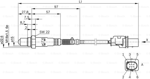 Sonda lambda BOSCH 0 258 017 025