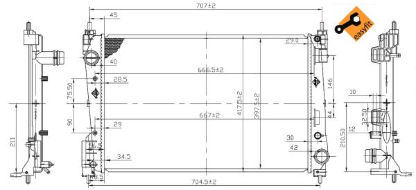 Chłodnica NRF 53455