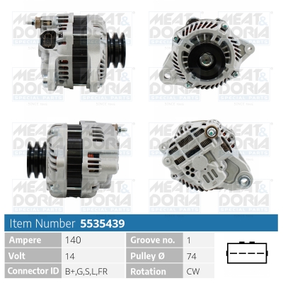 Alternator MEAT & DORIA 5535439
