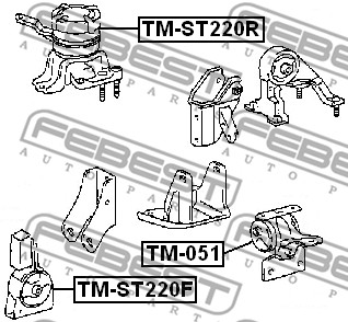 Poduszka silnika FEBEST TM-ST220F