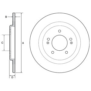 Tarcza hamulcowa DELPHI BG4563C