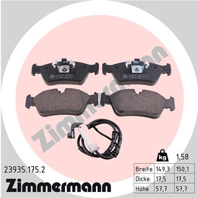 Klocki hamulcowe ZIMMERMANN 23935.175.2