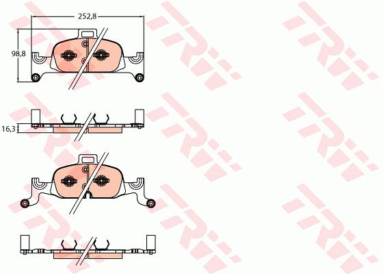 Klocki hamulcowe TRW GDB2126