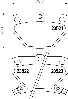 Klocki hamulcowe HELLA 8DB 355 017-221