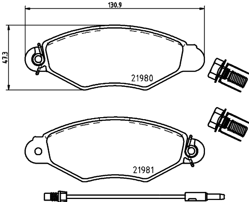 Klocki hamulcowe HELLA PAGID 8DB 355 019-301
