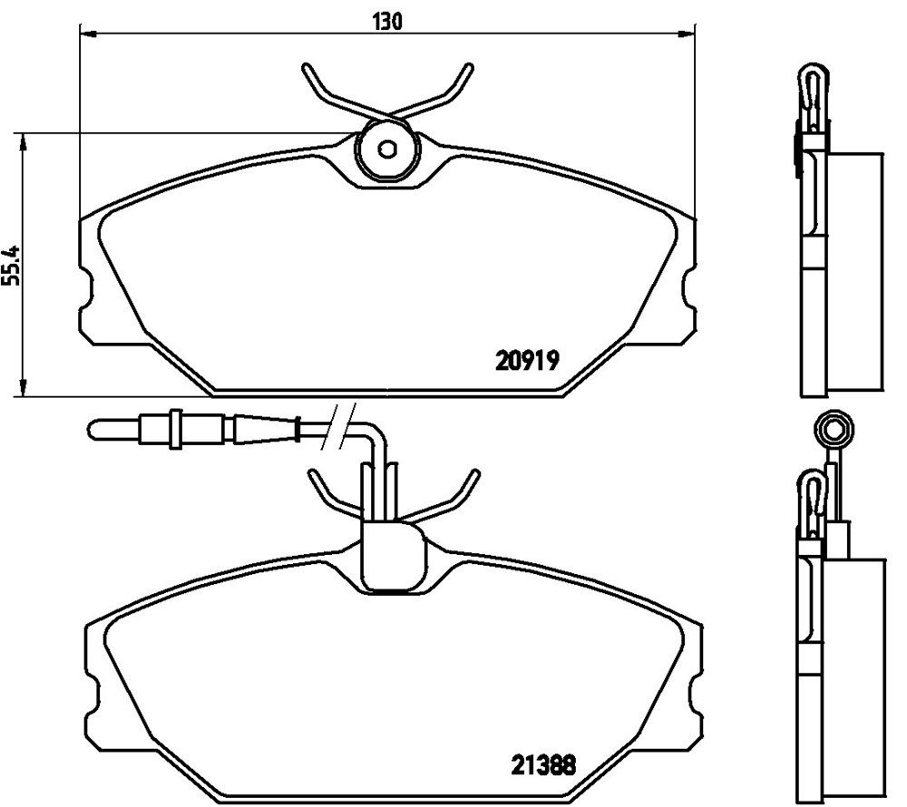 Klocki hamulcowe BREMBO P 68 014