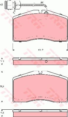 Klocki hamulcowe TRW GDB1523