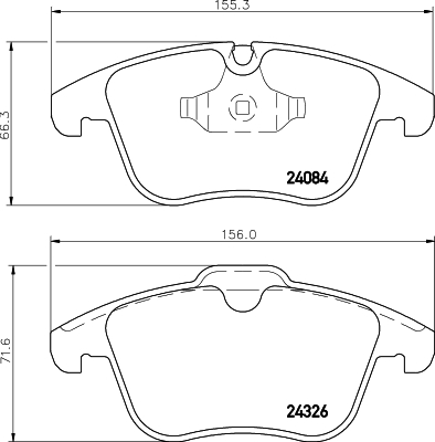 Klocki hamulcowe HELLA 8DB 355 013-621