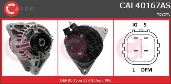 Alternator CASCO CAL40167AS