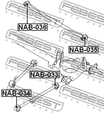 Tuleja wahacza FEBEST NAB-033