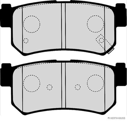 Klocki hamulcowe HERTH+BUSS JAKOPARTS J3610404