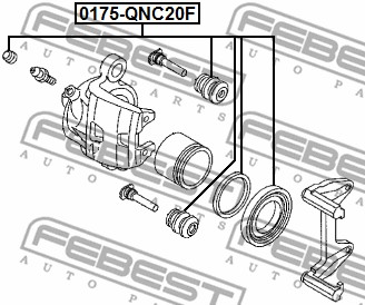 Zestaw naprawczy zacisku FEBEST 0175-QNC20F