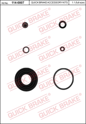 Zestaw naprawczy zacisku hamulcowego QUICK BRAKE 114-0007