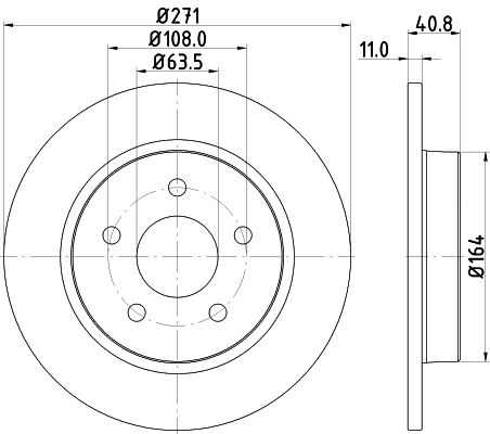 Tarcza hamulcowa HELLA PAGID 8DD 355 118-221