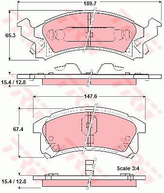 Klocki hamulcowe TRW GDB4002