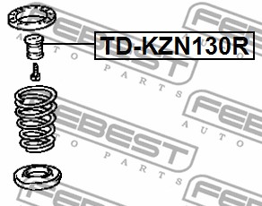 Dystans gumowy FEBEST TD-KZN130R