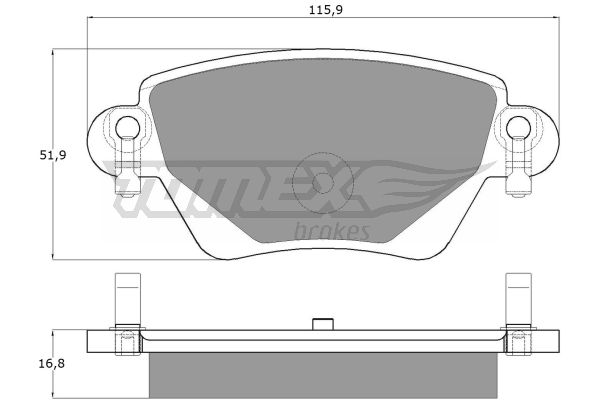 Klocki hamulcowe TOMEX BRAKES TX 12-59