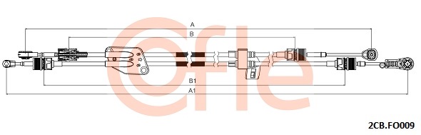 Linka dźwigni zmiany biegów COFLE 92.2CB.FO009
