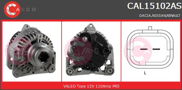 Alternator CASCO CAL15102AS