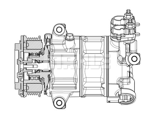 Kompresor klimatyzacji MAHLE ACP 654 000P