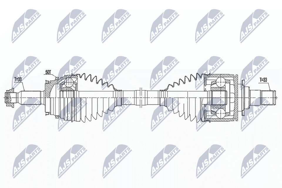 Wał napędowy NTY NPW-MS-075