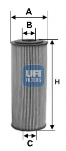 Filtr oleju UFI 25.154.00