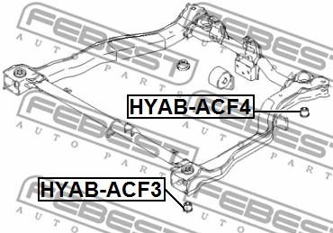 Łożyskowanie  korpusu osi FEBEST HYAB-ACF4