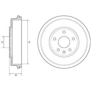 Bęben hamulcowy DELPHI BF556