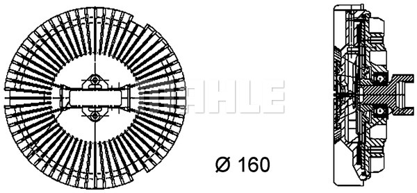 Sprzęgło wentylatora MAHLE CFC 77 000P