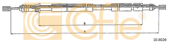 Linka hamulca ręcznego COFLE 10.6026