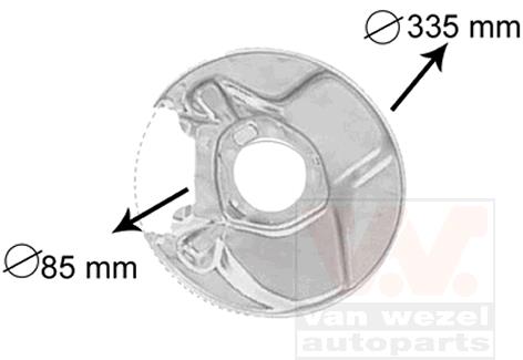 Tarcza kotwiczna VAN WEZEL 3010374