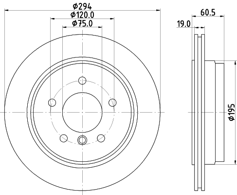 Tarcza hamulcowa HELLA PAGID 8DD 355 112-271