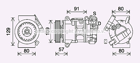 Kompresor klimatyzacji AVA QUALITY COOLING PEAK407